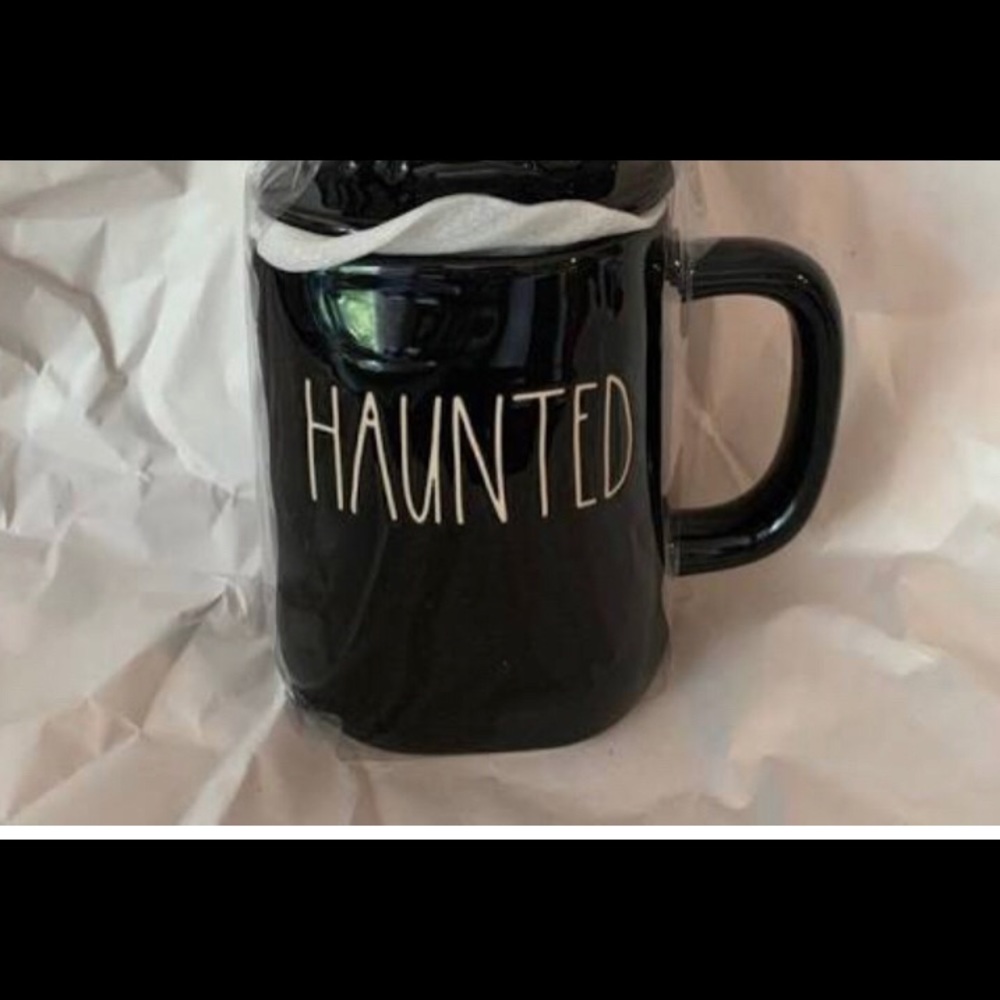 Rae Dunn haunted mug black